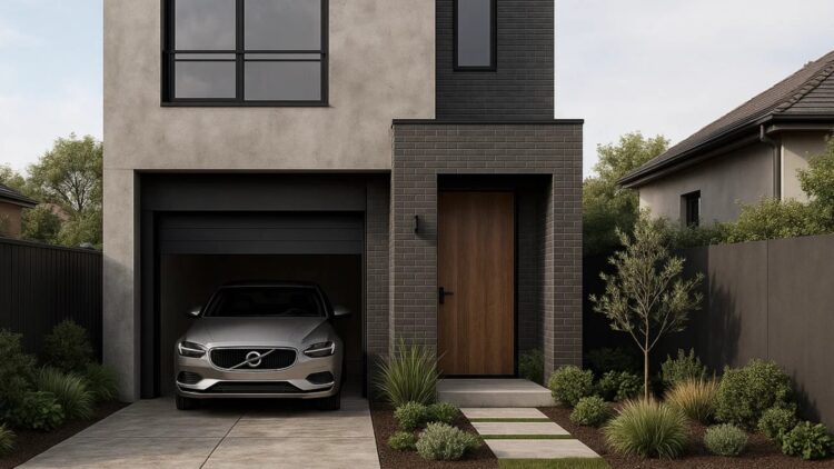 desain rumah minimalis industrial