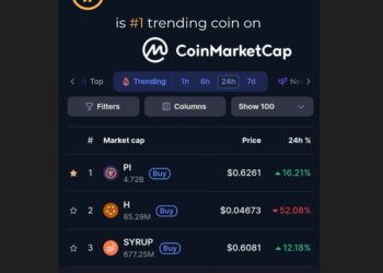 TRENDING No.1, Pi Network RAJA BARU CoinMarketCap