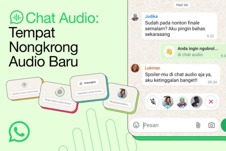 Ilustrasi tentang "Chat Audio" di WhatsApp.