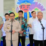 Gubernur DKI Jakarta Pramono Anung dengan Kepala Otorita IKN, Basuki Hadimuljono.