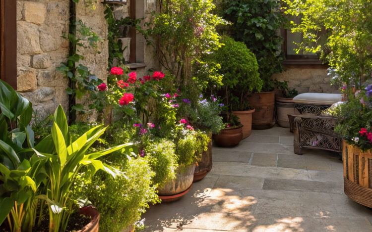 Tanaman hias teras rumah