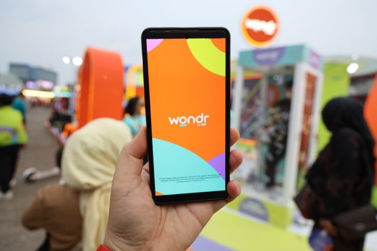 Ilustrasi aplikasi keuangan digital wondr by BNI.