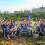 Diaspora Indonesia tanam pohon di embung MBH IKN.