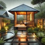 Gazebo Minimalis Taman Belakang Rumah