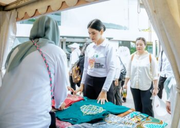Hari Jadi Dekranas Dipusatkan di IKN, Kahiyang Ayu Kunjungi Pameran UMKM