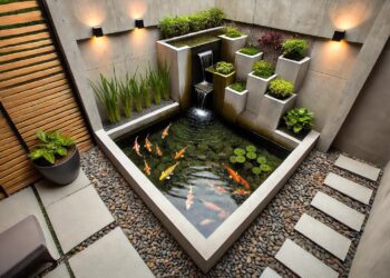 kolam ikan minimalis