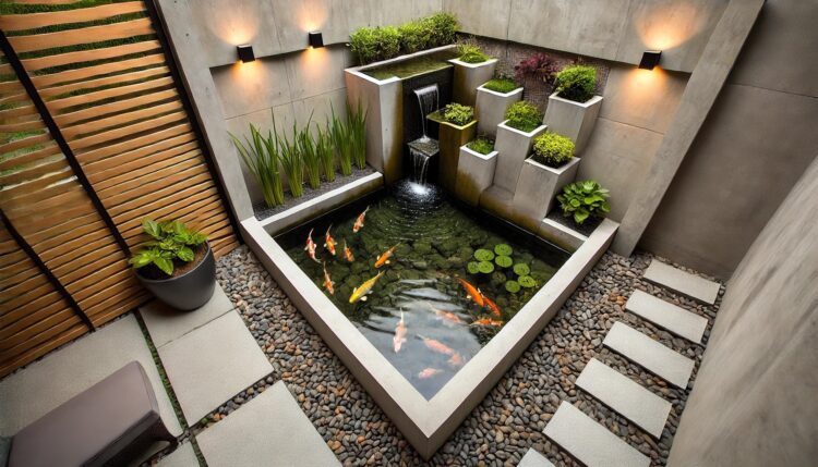kolam ikan minimalis