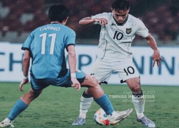 Timnas Indonesia menang 1–0 atas Filipina.