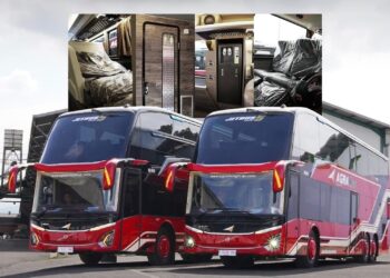 Melihat Bus Mewah PO Agra Mas,  Gunakan Bodi Jetbus 5 Double Decker