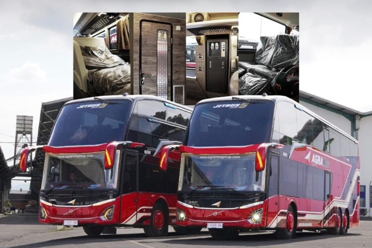 Melihat Bus Mewah PO Agra Mas,  Gunakan Bodi Jetbus 5 Double Decker