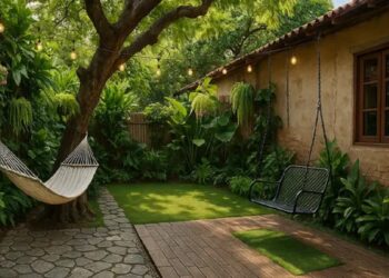 Taman belakang rumah