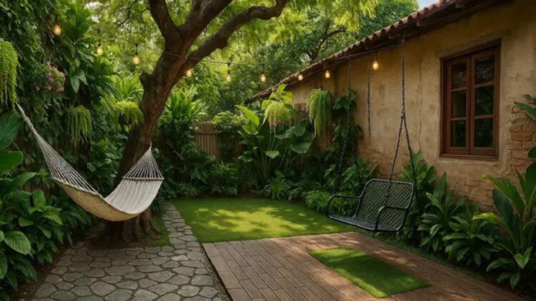 Taman belakang rumah