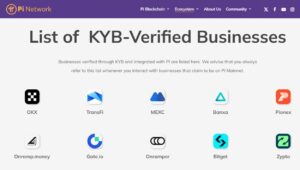 Daftar list KYB resmi Pi Network
