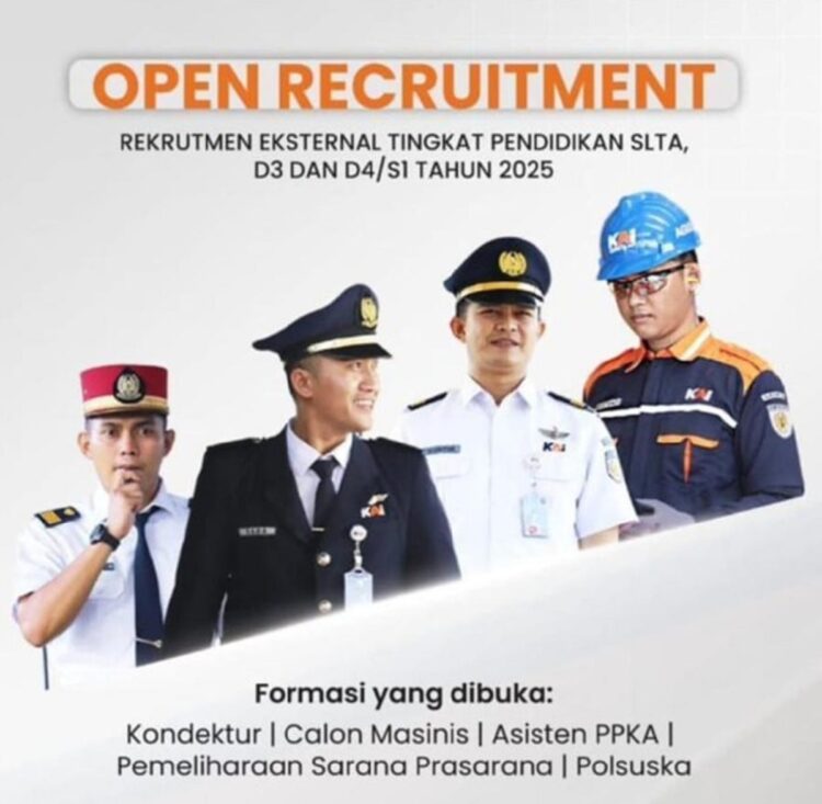 Open Recruitmen Kereta Api