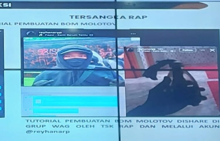 Polisi tangkap Profesor R koordinator bom Molotov