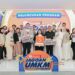 Head of Corporate Affairs Shopee Indonesia, Satrya Pinandita, Founder & CMO BLP Beauty, Lizzie Parra, dan Senior Director of Brand Marketing Shopee Indonesia, Jerry Gunawan meresmikan program kompetisi UMKM perdana dari Shopee bersama 20 besar finalis Jagoan UMKM.