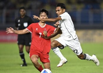 Timnas U-23 ditahan imbang Laos, 0-0.