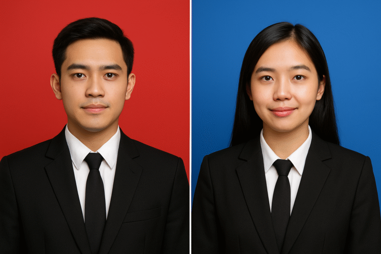 Cara Praktis Edit Latar Belakang Pas Foto Jadi Merah atau Biru dengan Gemini AI