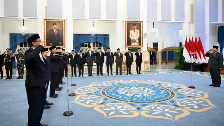 Prabowo lantik menteri