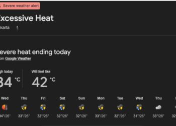peringatan excessive heat