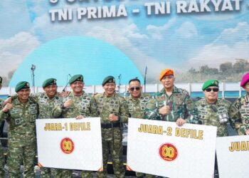 Kostrad Juara 1 Defile Militer HUT TNI ke-80