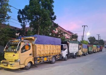 Satgas Penanggulangan Aktivitas Ilegal OIKN Amankan 7 Truk Pengangkut Batu Bara