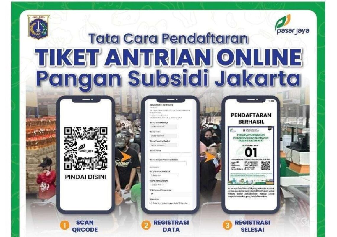Cara Ambil Antrian Online Sembako KJP Pasar Jaya, Ini Langkah dan ...