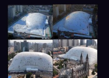 kubah tiup raksasa China