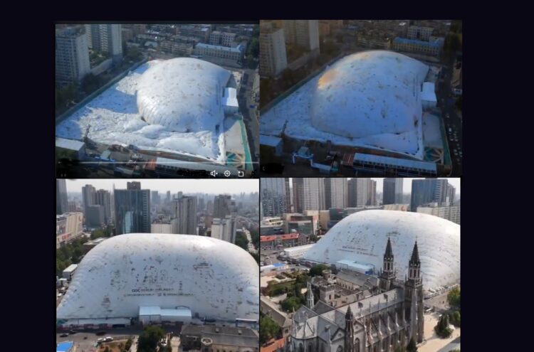 kubah tiup raksasa China