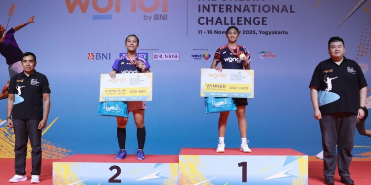 Indonesia Kuasai Podium wondr by BNI International Challenge, Pembinaan Atlet Muda Berbuah Manis