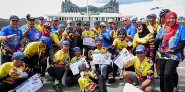 Tempuh Perjalanan 1.618 km, Peserta Tour de’ Jakarta–IKN 2025 Tiba di Nusantara