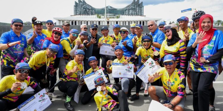 Tempuh Perjalanan 1.618 km, Peserta Tour de’ Jakarta–IKN 2025 Tiba di Nusantara