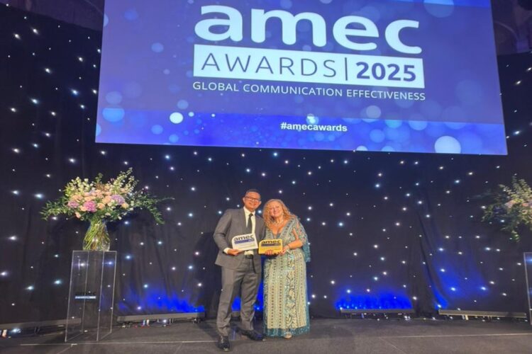 Pertamina meraih dua penghargaan di AMEC Global Communication Effectiveness Awards 2025.