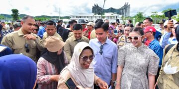 Wapres Gibran Sapa Masyarakat yang Sedang Berlibur di Ibu Kota Nusantara