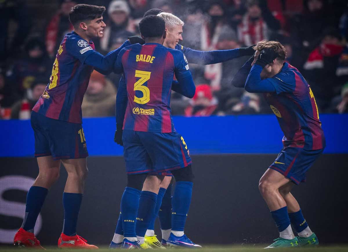 Kemenangan Barcelona atas Slavia Praha