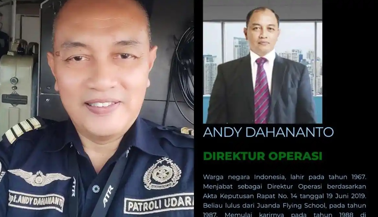 Capt Andy Dahananto, Pilot & Direktur Pesawat ATR 42-500 yang Hilang Kontak