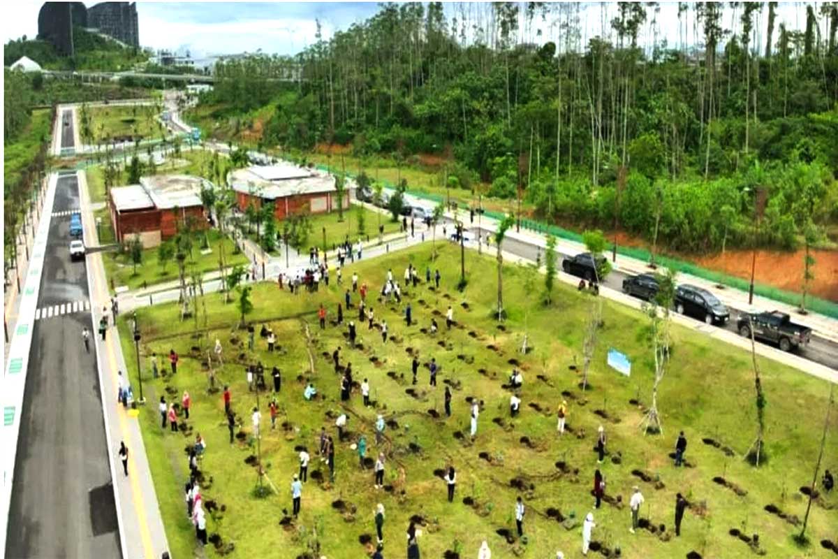 API Kutai Barat penghijauan IKN