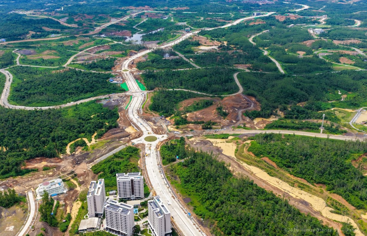 Jalan 1B - 1C di IKN Hampir Rampung, Konektivitas Kawasan Inti Makin Mantap