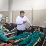 Korban keracunan menu MBG di Lombok.