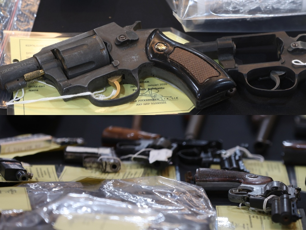 BELAJAR DI YOUTUBE! Polisi Bongkar Pabrik Senjata Api, Dijual Lewat WA, Facebook TikTok & Tokopedia