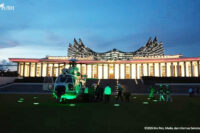 Presiden Prabowo melaukan kunjungan kerja ke IKN.