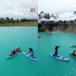 Danau Biru di Desa Panca Jaya, Kecamatan Muara Kaman, Kukar