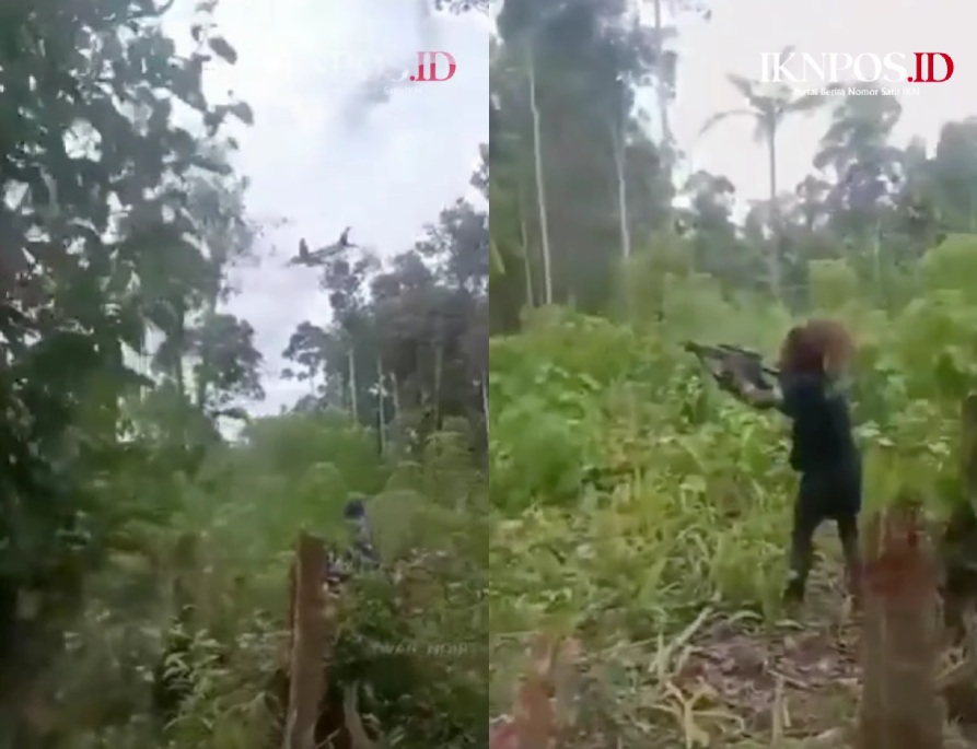 Potongan video viral pesawat yang diduga ditumpangi Wapres Gibran