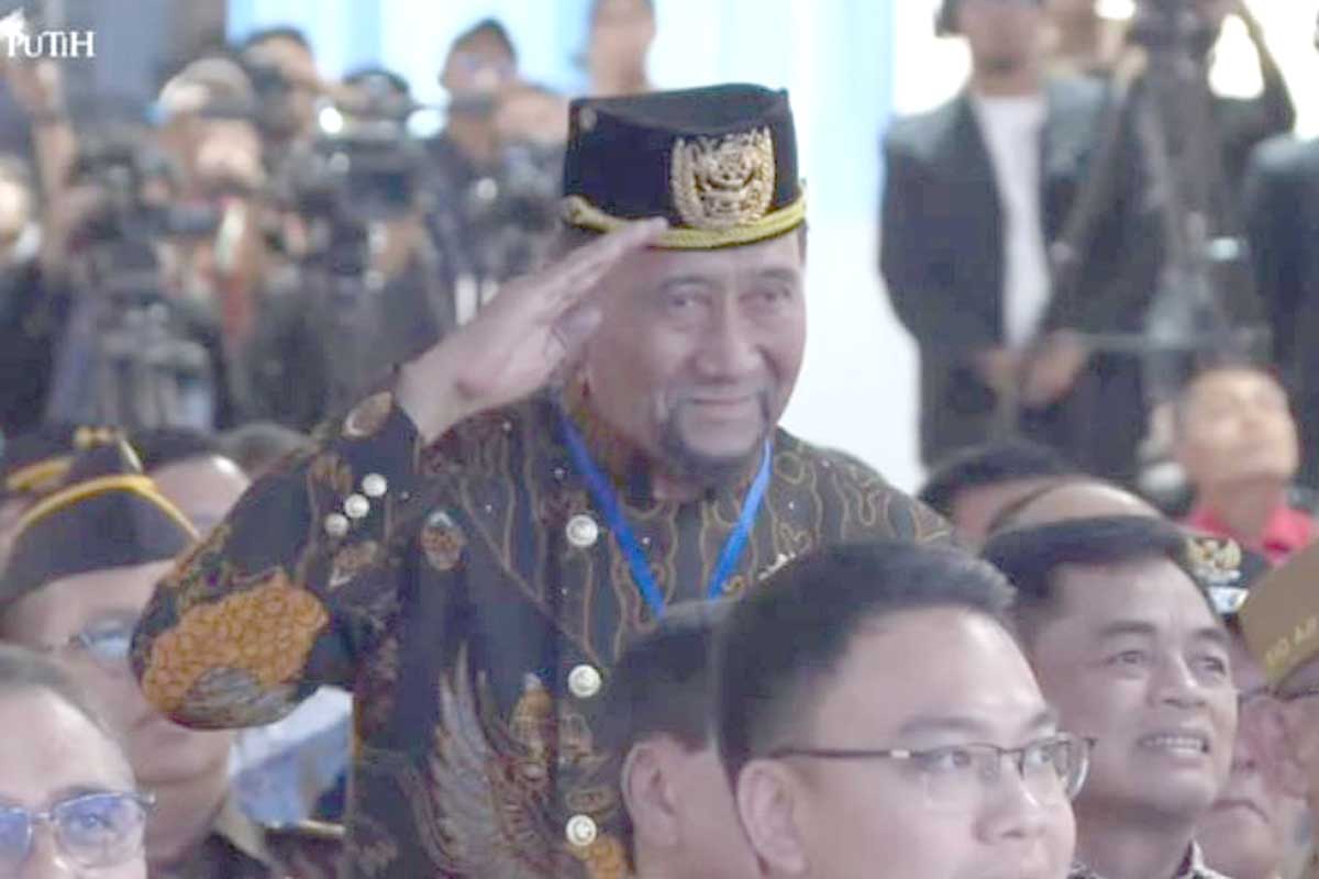 Posisi duduk Sultan Kutai kunjungan Prabowo