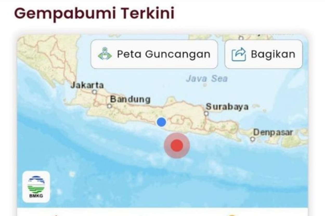 Gempa M 6.4 Guncang Pacitan, Puluhan Rumah dan Fasilitas Umum Rusak