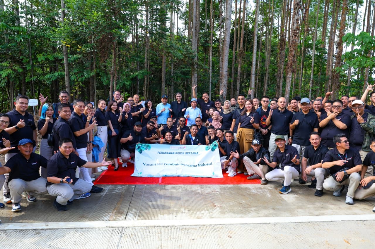 Indosat Ikut 'Nyumbang' Pohon di IKN