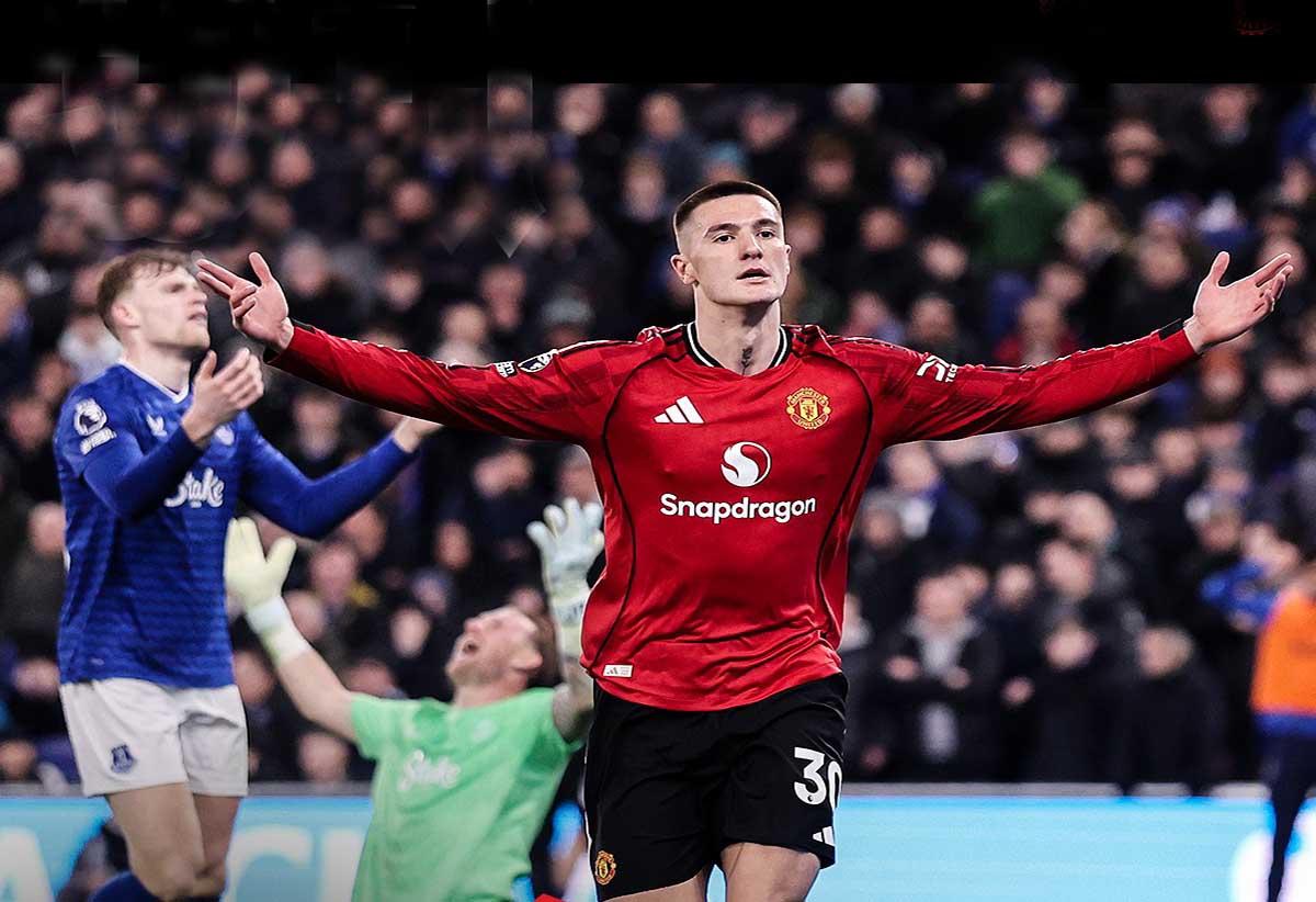 Benjamin Sesko Manchester United vs Everton