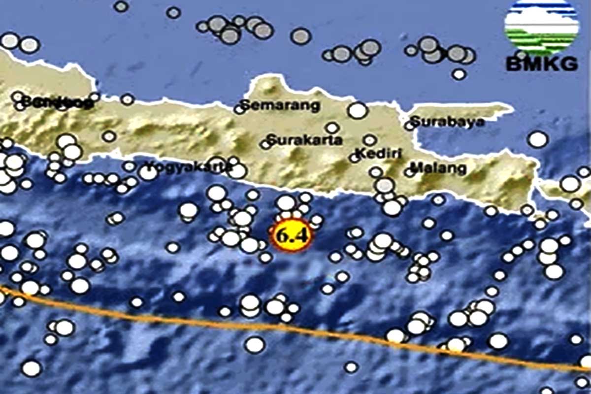 Gempa Pacitan M 6,4 dini hari