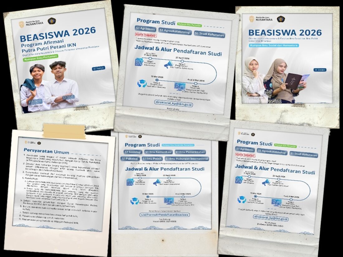 Kuliah Gratis 4 Tahun, Otorita IKN dan Universitas Brawijaya Buka Beasiswa Khusus Warga Nusantara