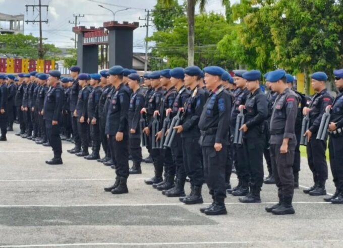 Aparat Siagakan 2.263 Personel. (HO-Brimob Kaltim)